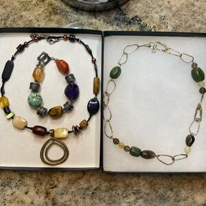 2 Silpada necklaces and one bracelet.